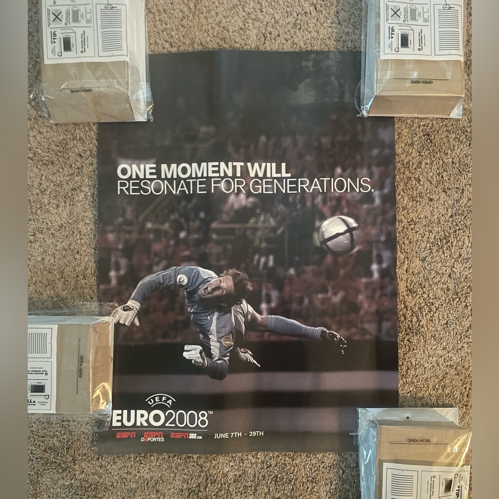 UEFA EURO 2008 ESPN Poster 17.5 x 23.5”